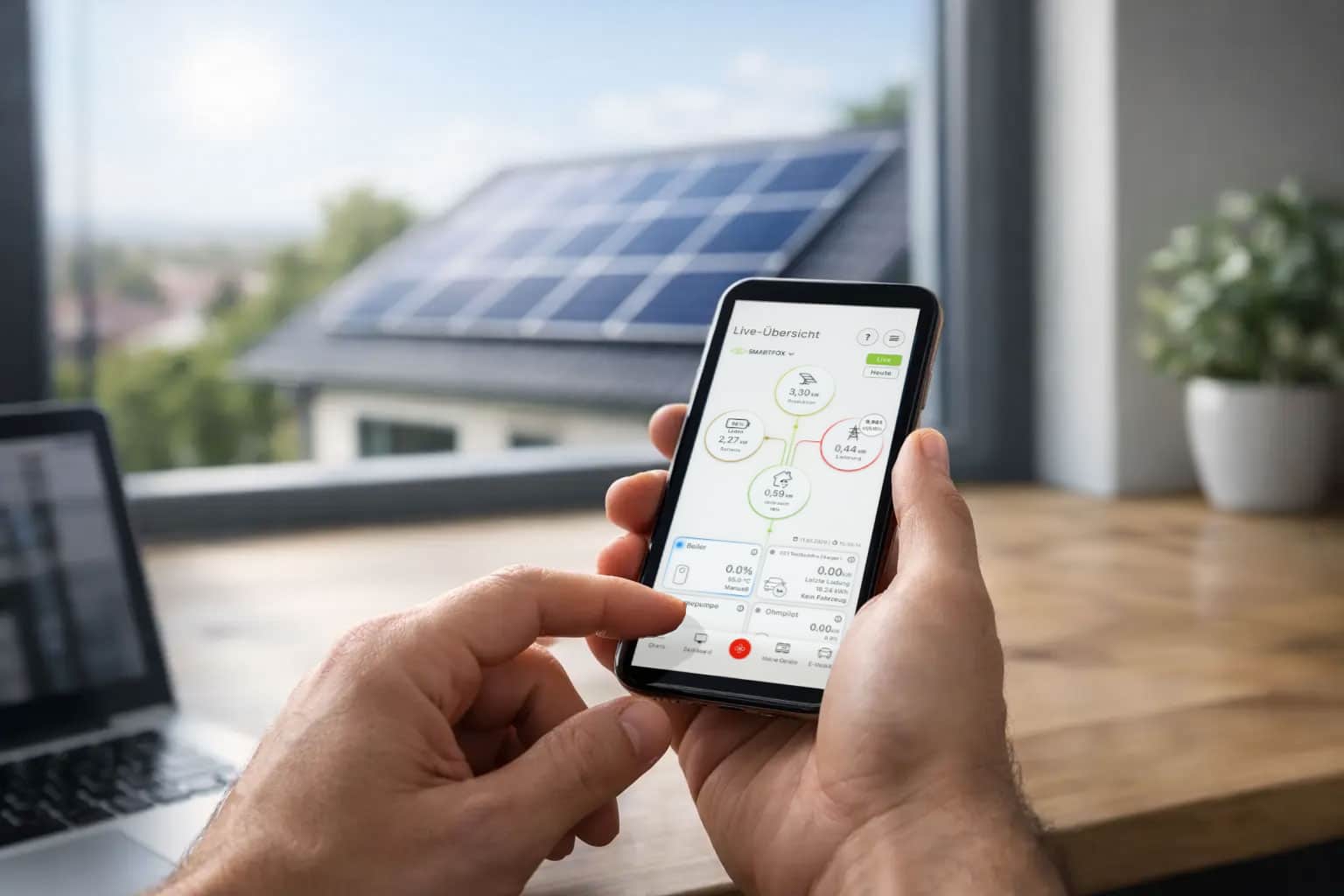 Application SMARTFOX Go2 PV : suivre la consommation d'électricité en temps réel