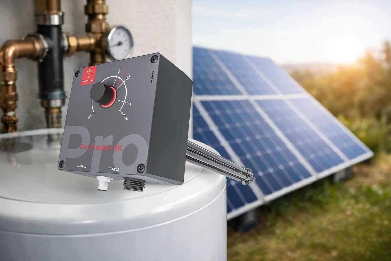 Équiper une résistance électrique d'un système photovoltaïque