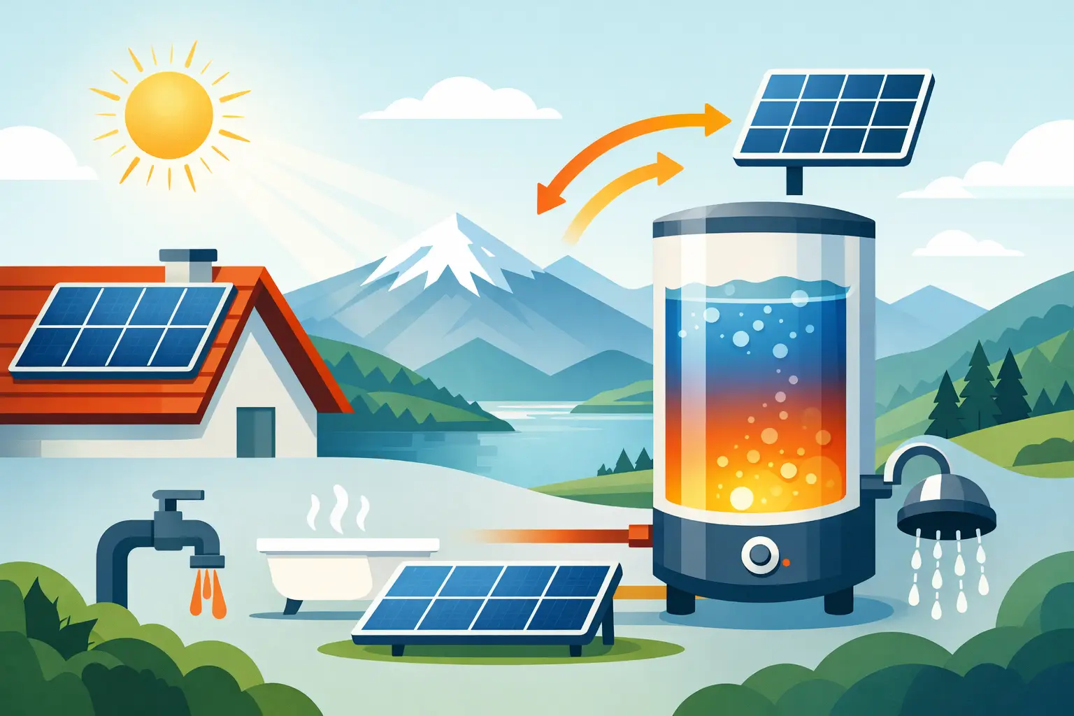 Utiliser intelligemment l'eau chaude solaire en Autriche