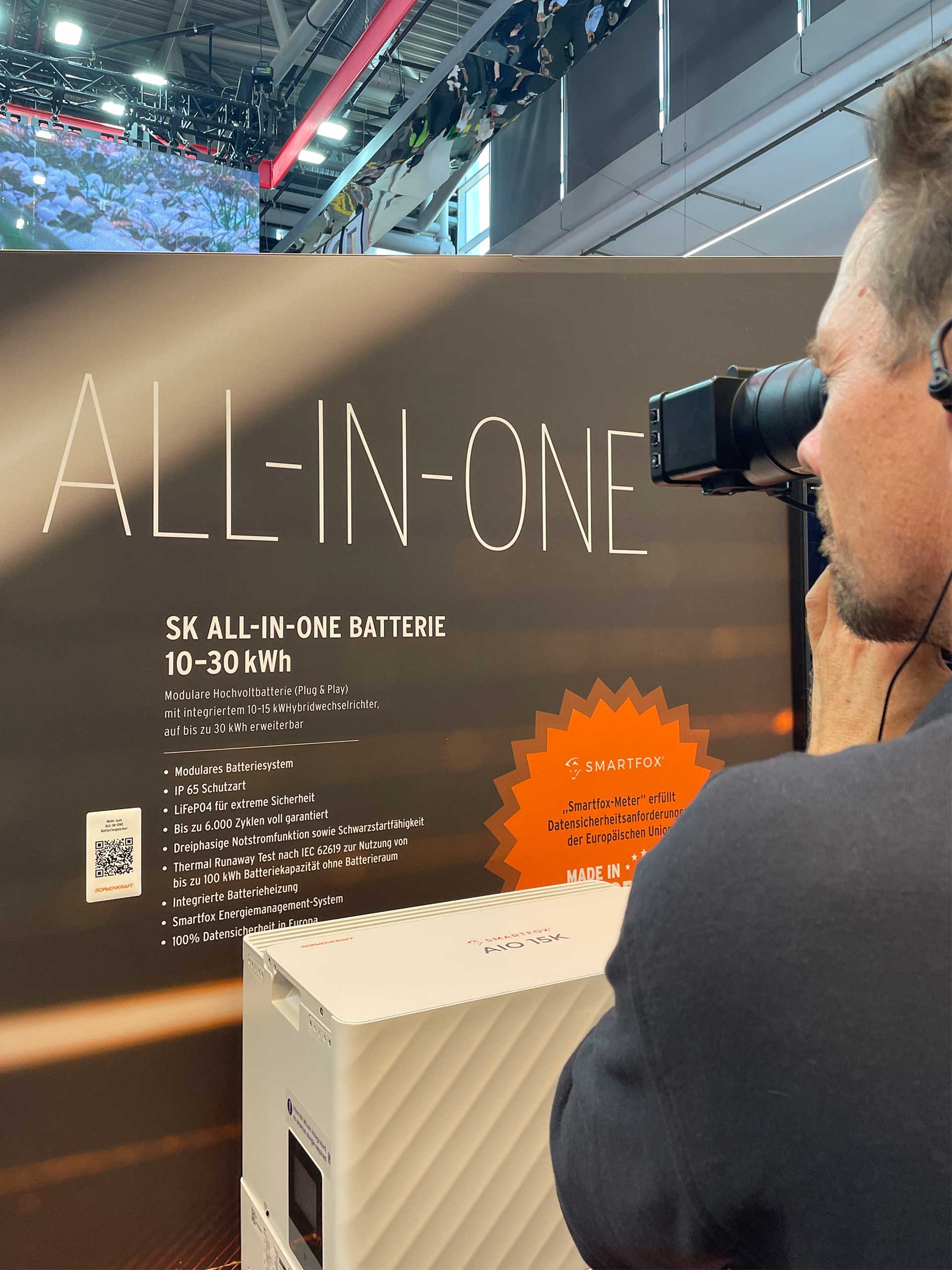 Sonnenkraft präsentiert den ALL-IN-ONE Speicher von SMARTFOX auf der Intersolar Europe